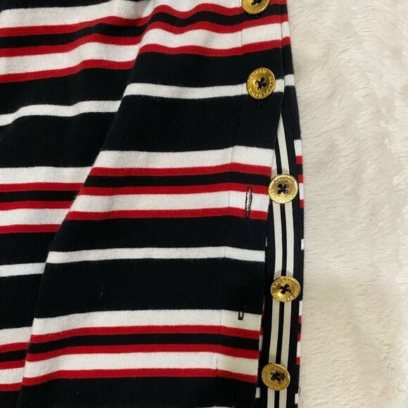 Lauren Ralph Lauren Nautical Preppy Striped Midi T Shirt Knit Dress SZ Small - Picture 10 of 16